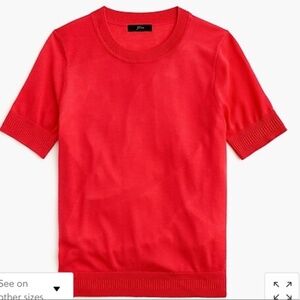 J. Crew Silk Crewneck Sweater